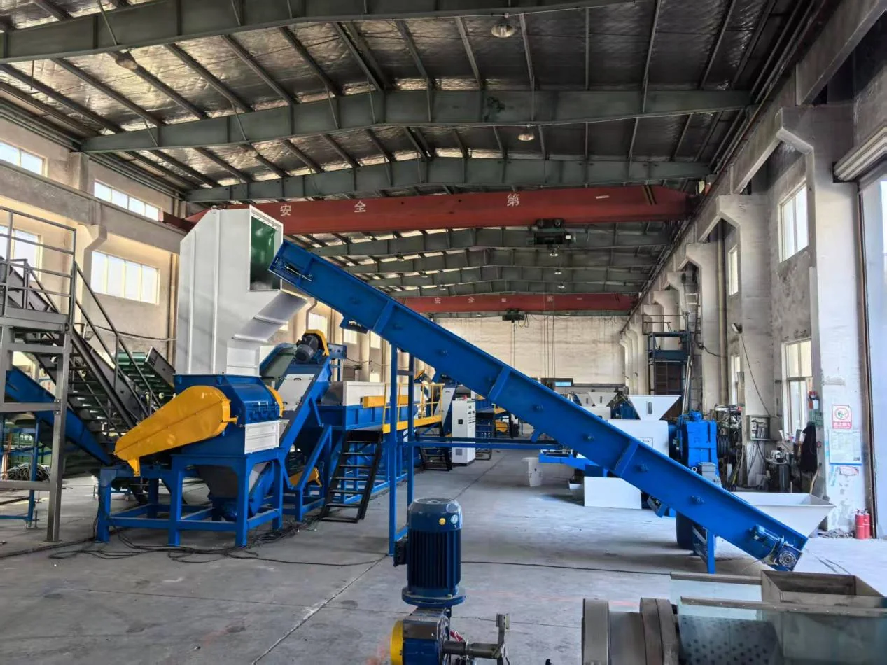 Test bay at the BKL-MACHINE plastic recycling machine factory in Zhangjiagang