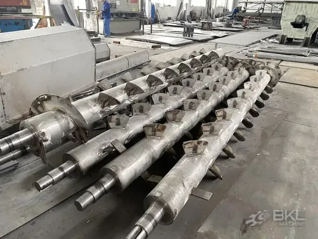 PE and PP film, post-consumer processed on a BKL-MACHINE recycling line