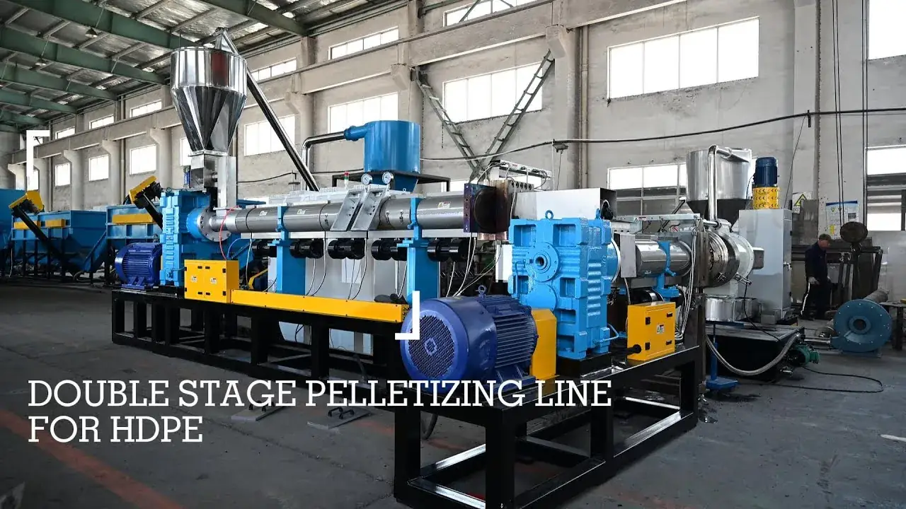 Two-Stage Die-Face Pelletizing Line on HDPE Flake