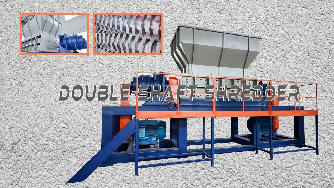 DS2000 Twin-Shaft Shredder as a Pre-Shredding Stage