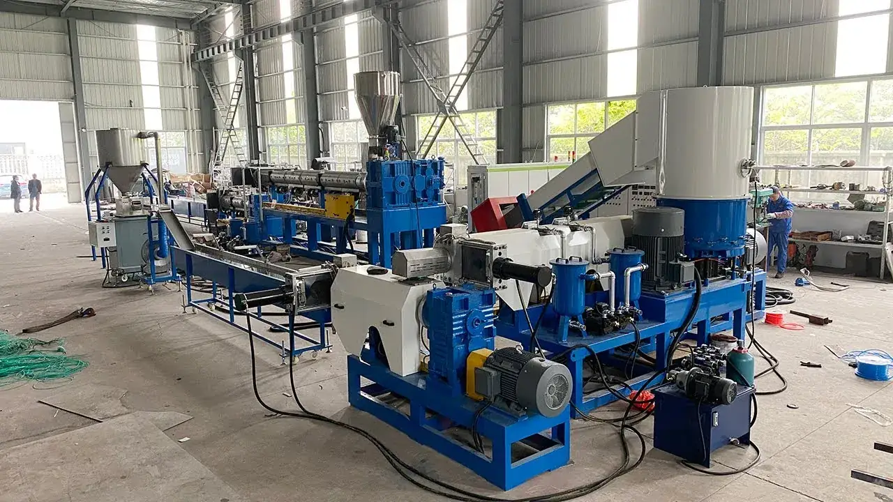 Pelletizing HDPE, LDPE and PP Bag Material