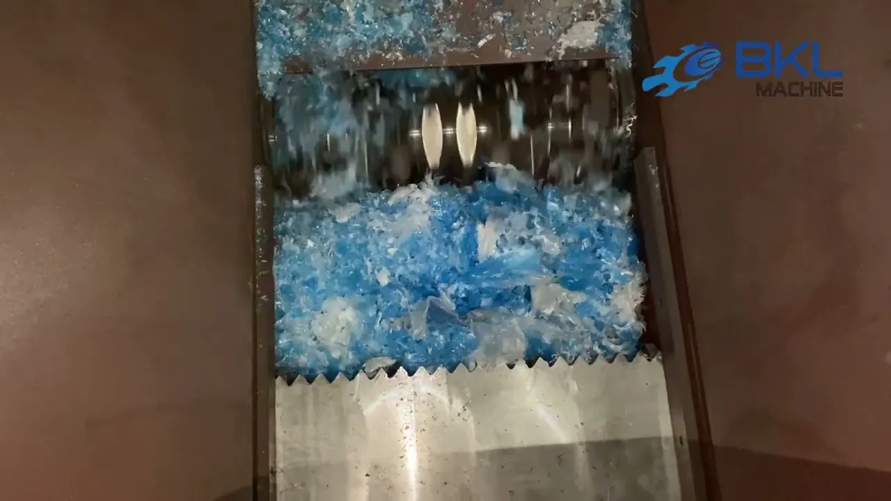 Plastic Film Shredder in Operation