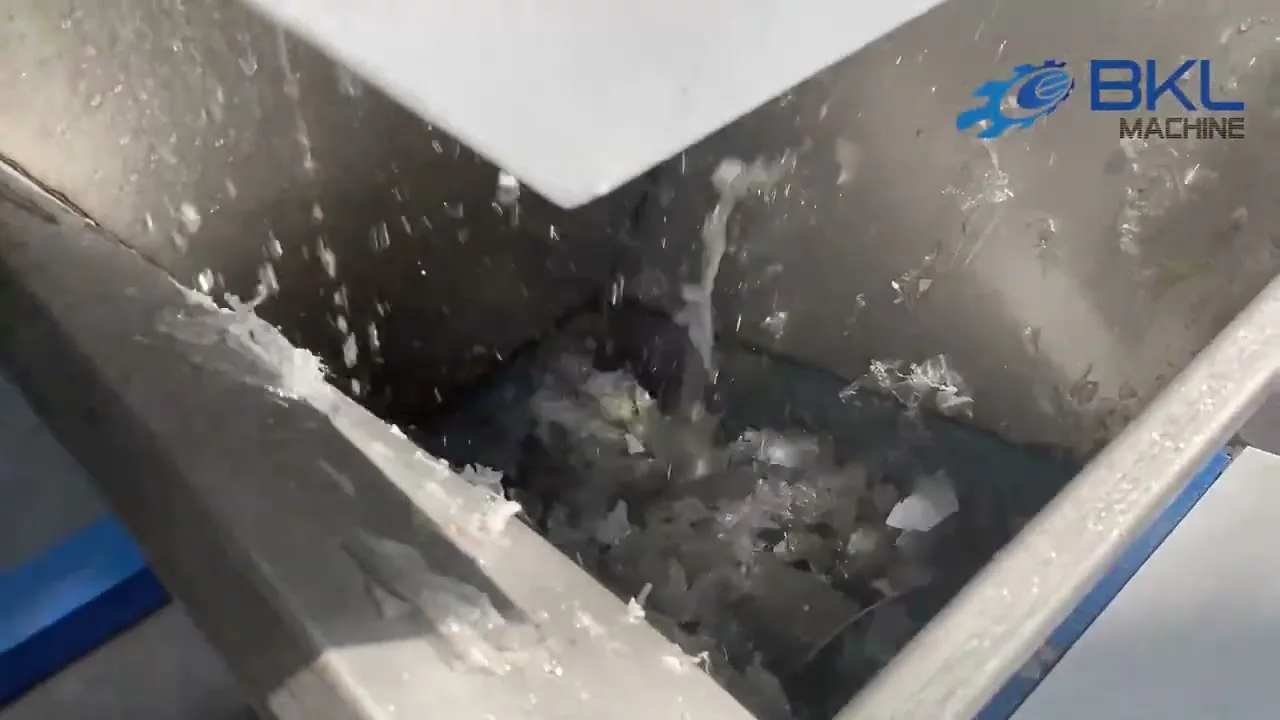 Recycling Lines Inside a Washing Plant