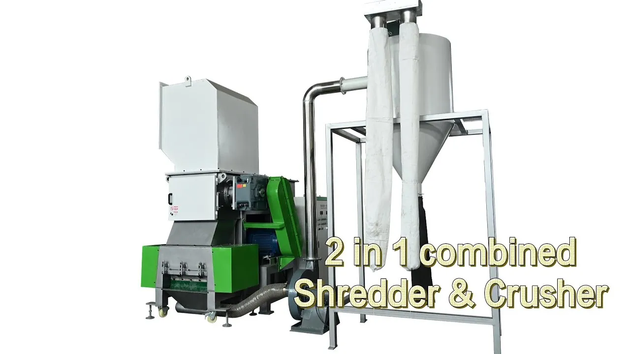 Shredder and Crusher Combined for Lumps and Thick-Wall Pipe