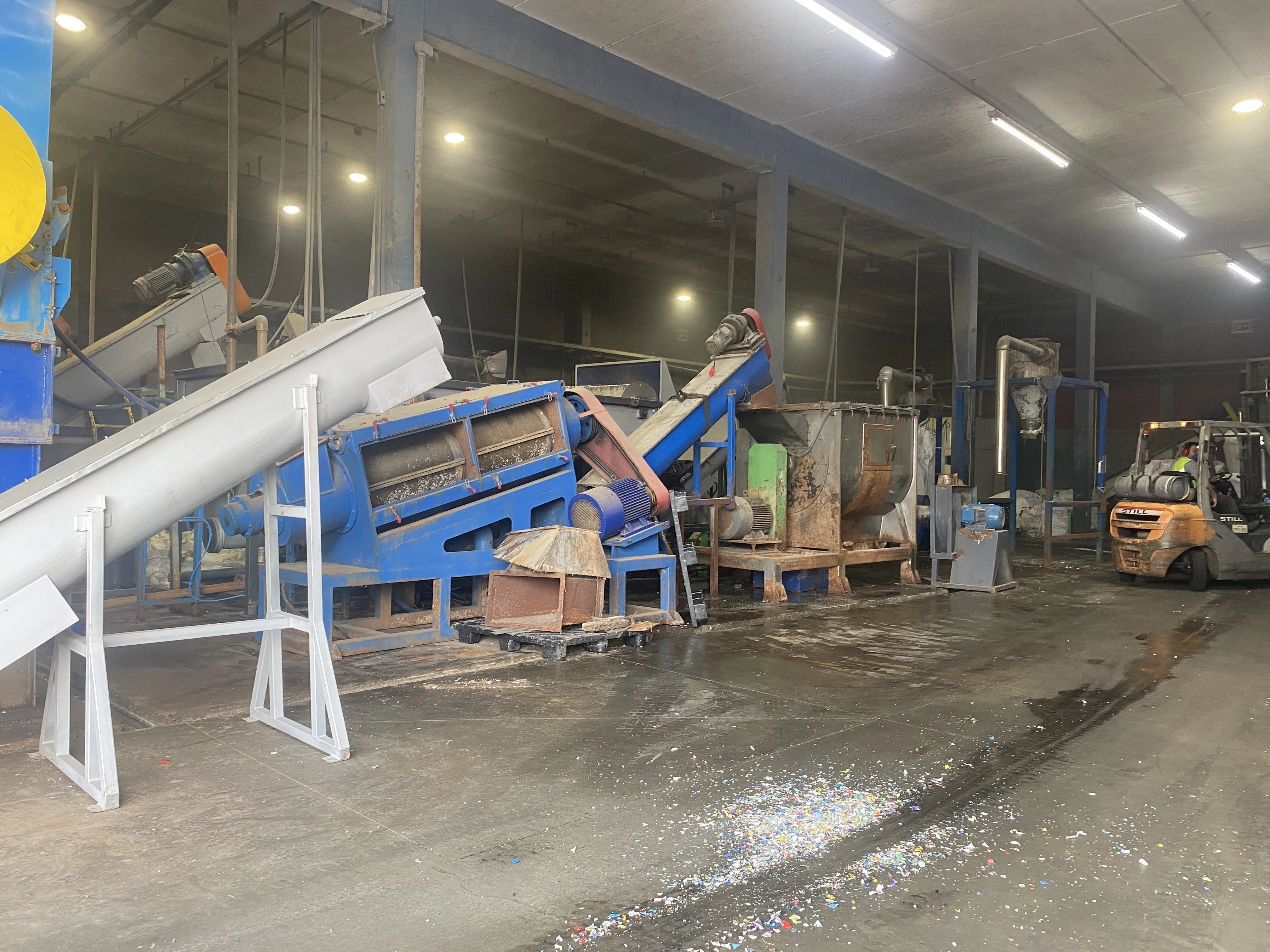Mexico, South America - PP raffia Plastic Crushing Washing Line