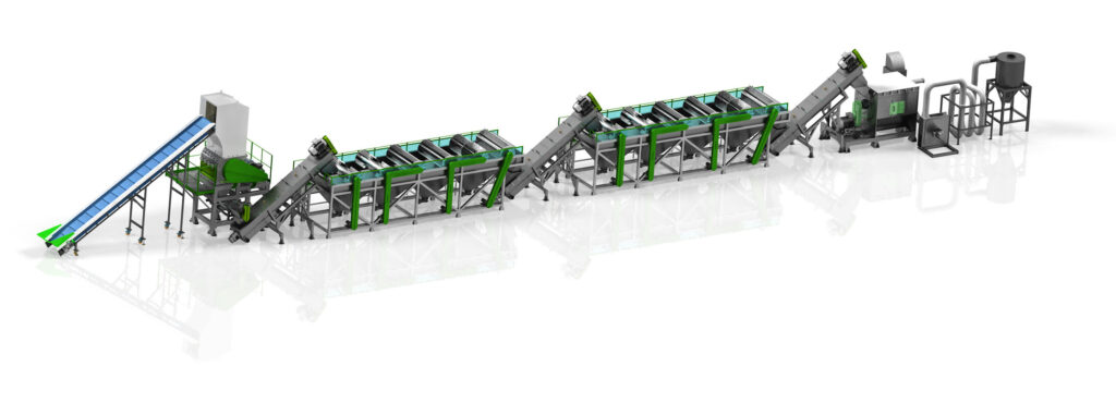 Plastic washing line for soft plastics